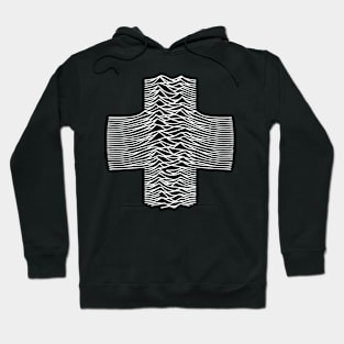 cross wave design Hoodie